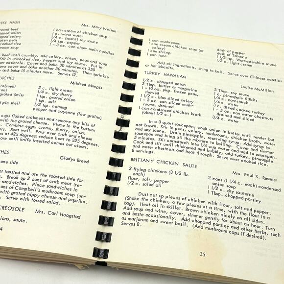 Vintage 70s Cookbook Wilbur Creston Lincoln Washington Family Favorite Recipes - Picture 5 of 6